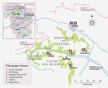 Champagne map