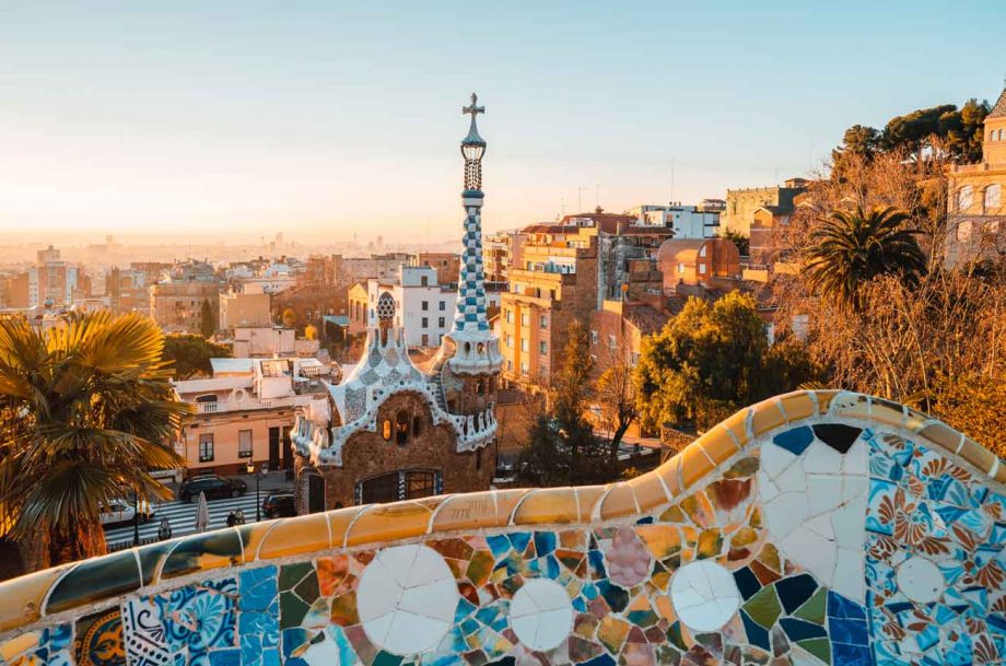 View over Barcelona from Park Güell